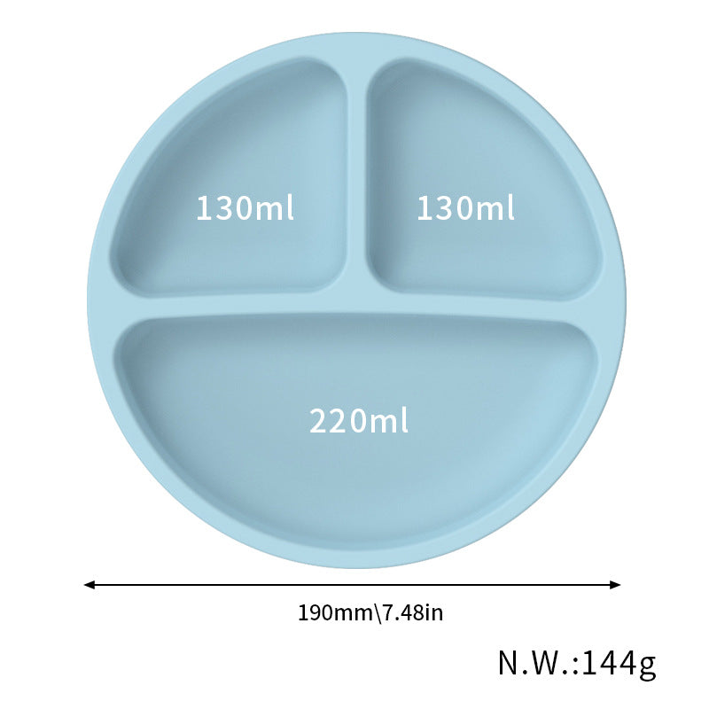 Silicone Baby Feeding Set - Suction Plate, Bib, Cup & Utensils | BPA-Free Baby Yellow