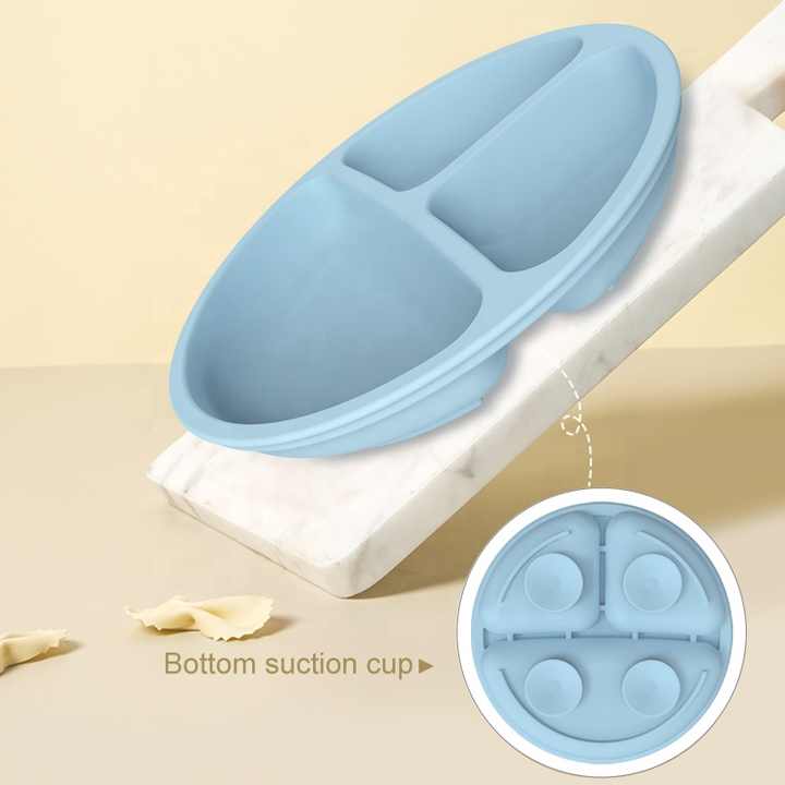 Silicone Baby Feeding Set - Suction Plate, Bib, Cup & Utensils | BPA-Free Baby Yellow