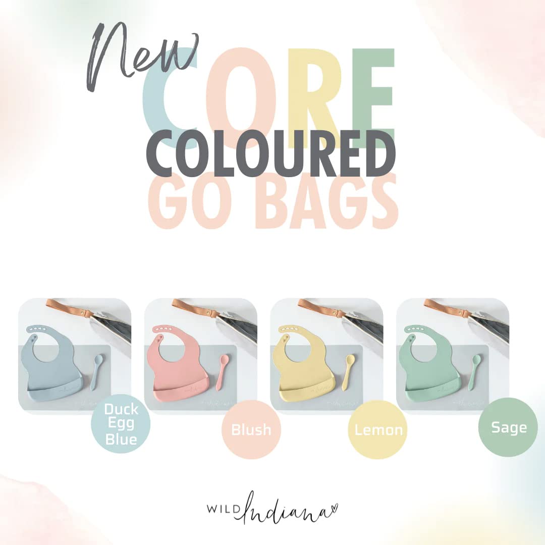 Messy Little Monsters bib set (Duck Egg Blue)