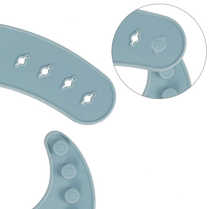 8-Piece Silicone Children's Tableware Set Blue